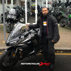 Muhammad collecting his Z1000X Tourer